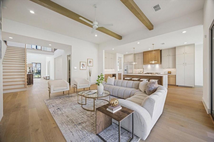 Furnished interior view inside a new home in , Houston (Image 6). Furnished interior view inside a new home in , Houston (Image 6).