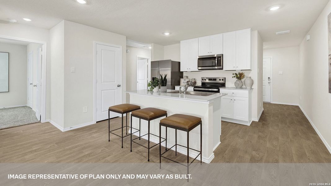Furnished interior view inside a new home in Spring Valley, New Braunfels (Image 22).