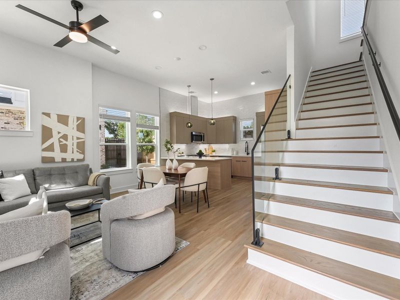 Furnished interior view inside a new home in , Houston (Image 9).