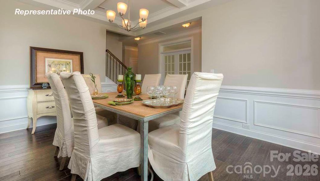 Furnished interior view inside a new home in Sanctuary at Southgate, Indian Trail (Image 12).