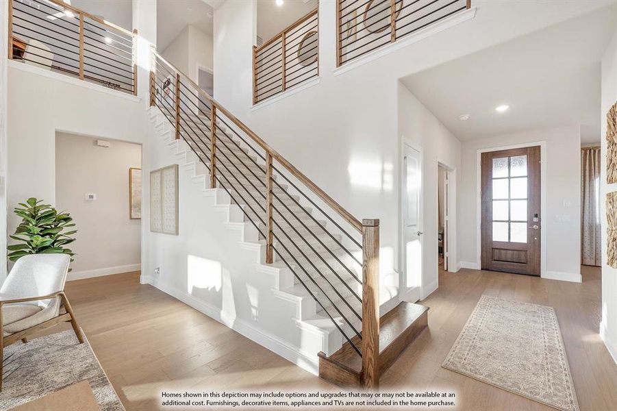 Furnished interior view inside a new home in ArrowBrooke, Aubrey (Image 24).