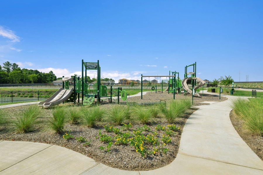 Enjoy outdoor fun and play at the community playground, which offers swings, slides, and other play equipment.