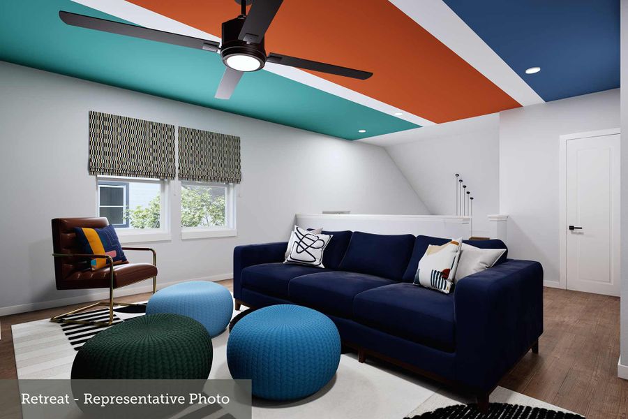 Furnished interior view inside a new home in Ridgeline, McKinney (Image 3).
