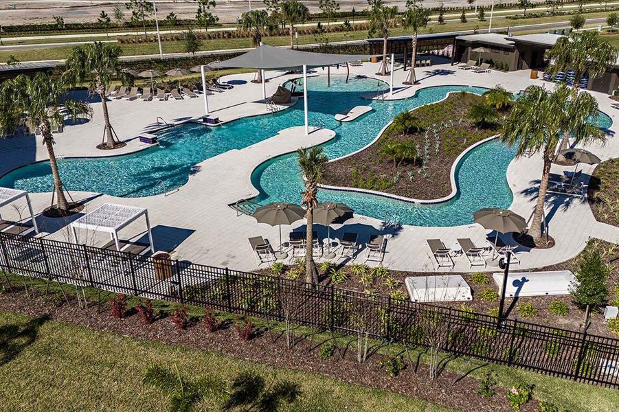 Aerial View of Lazy River