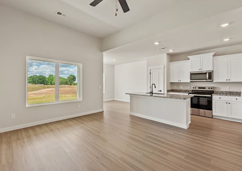 Open-concept living area