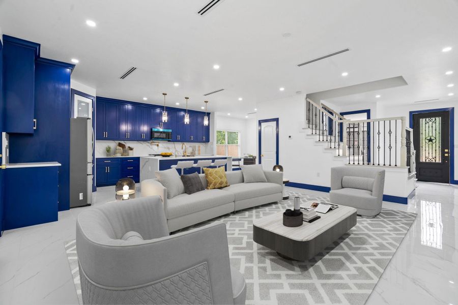 Staged Open Concept Living Space Staged Open Concept Living Space