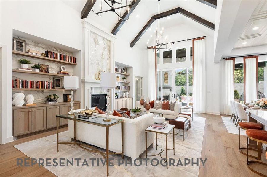 Furnished interior view inside a new home in Furst Ranch, Flower Mound (Image 7).