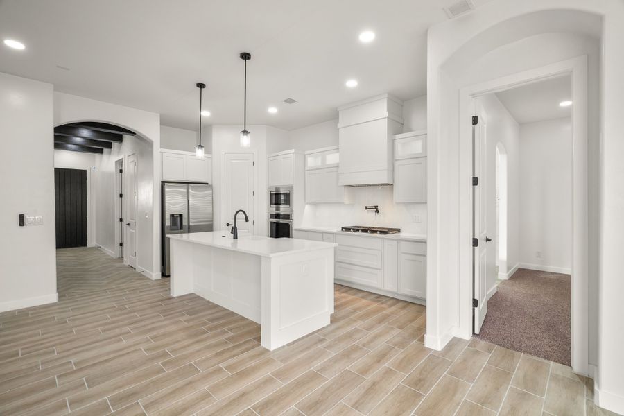 Furnished interior view inside a new home in Paseo Del Este Unit 9, El Paso (Image 8). Furnished interior view inside a new home in Paseo Del Este Unit 9, El Paso (Image 8).