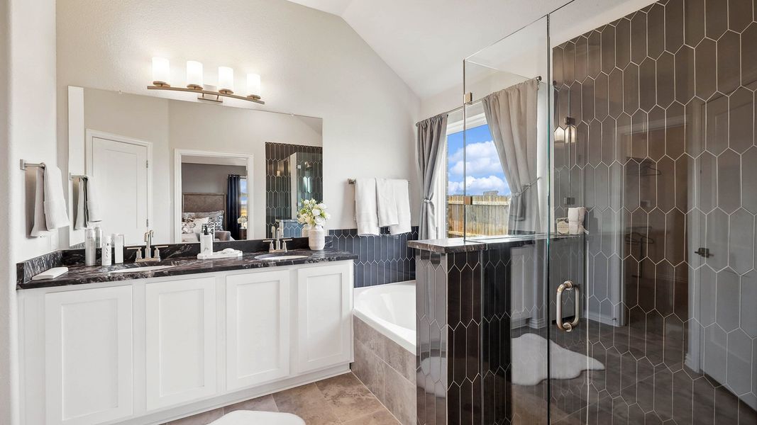 Furnished interior view inside a new home in Pebblebrook, Sherman (Image 14).