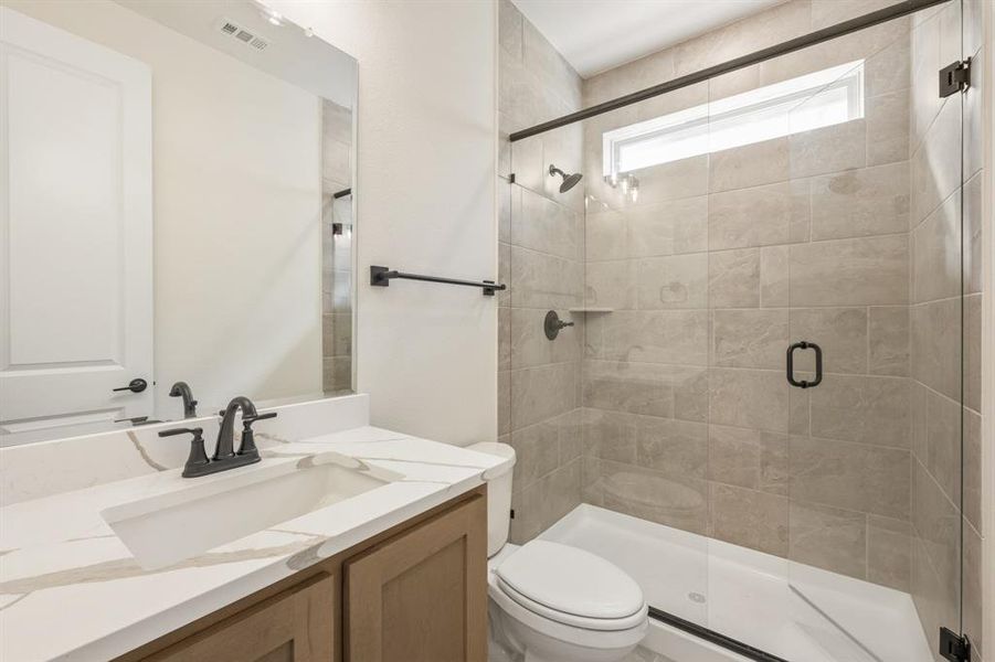 Furnished interior view inside a new home in Windsong Ranch Classic 61, Prosper (Image 29). Furnished interior view inside a new home in Windsong Ranch Classic 61, Prosper (Image 29).