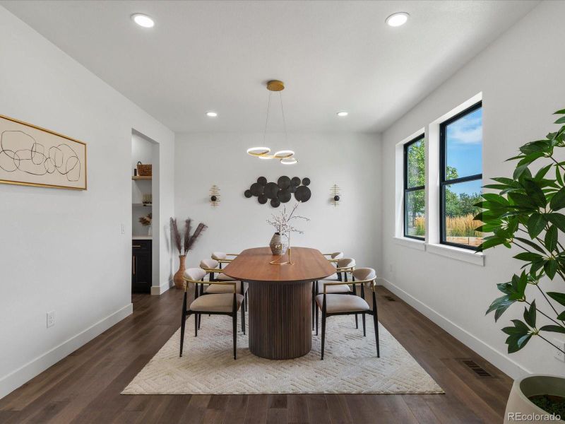 Furnished interior view inside a new home in , Denver (Image 5).