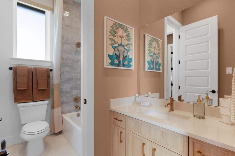 Furnished interior view inside a new home in Lariat, Liberty Hill (Image 16).