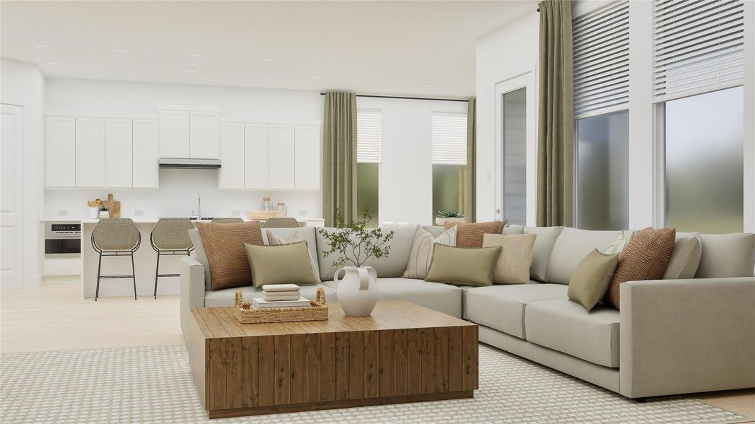 Furnished interior view inside a new home in Lively Ranch, Georgetown (Image 7). Furnished interior view inside a new home in Lively Ranch, Georgetown (Image 7).