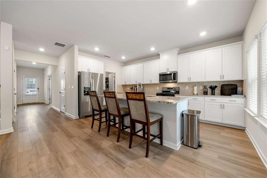 Furnished interior view inside a new home in Creekside at Oxford Park, Fairburn (Image 20).