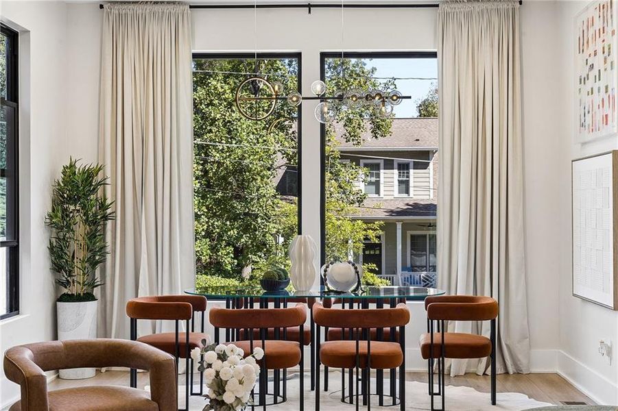 Furnished interior view inside a new home in , Atlanta (Image 18).