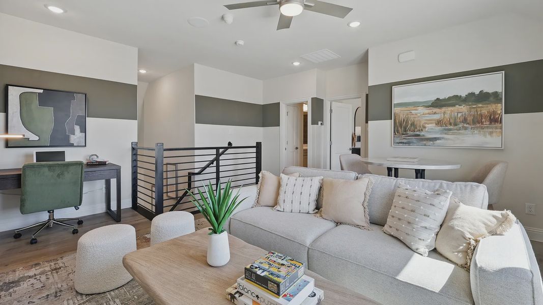 Furnished interior view inside a new home in Rio Vista at Kelly Ranch, Aledo (Image 14).