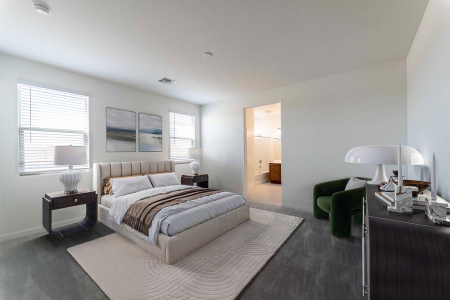 Furnished interior view inside a new home in Rancho Santa Rosa, Maricopa (Image 11).