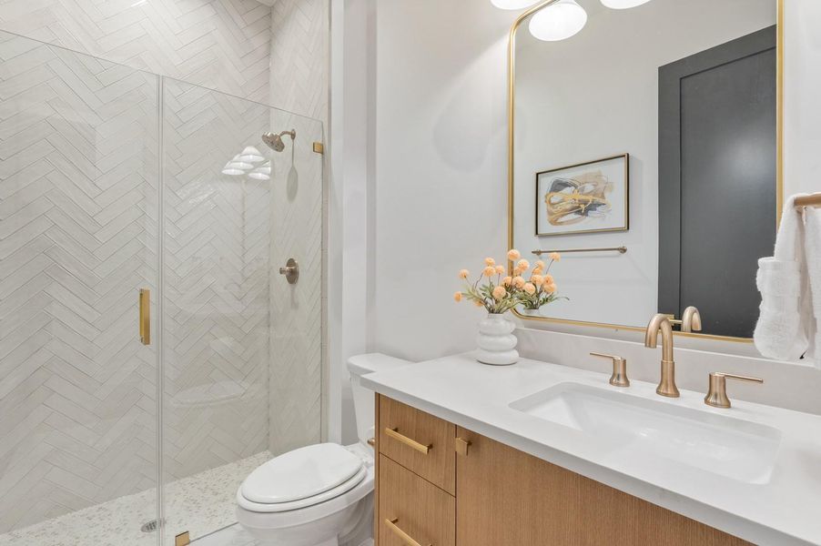 Furnished interior view inside a new home in , Houston (Image 12).