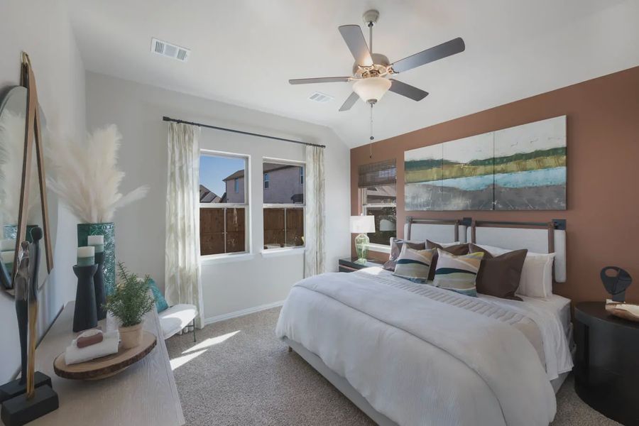 Representative furnished interior of a home built from the Cambridge by Chesmar Homes in Heartland 40's, Heartland (Image 10).