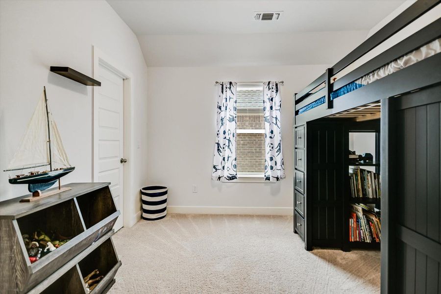 Second of three upstairs bedrooms