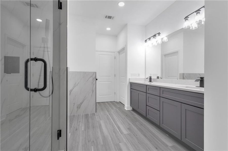 Furnished interior view inside a new home in , Fairburn (Image 11).