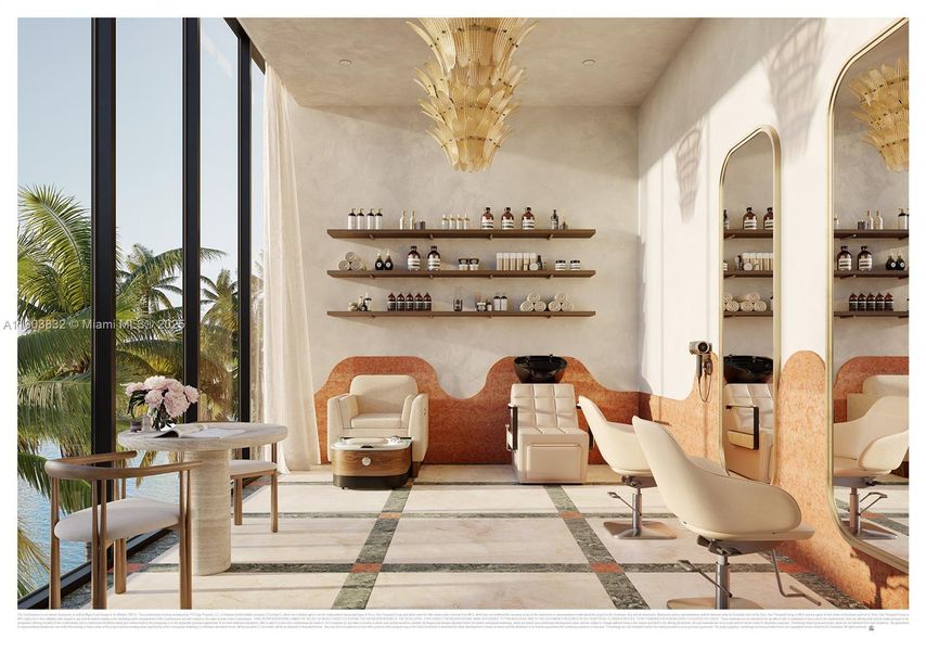 Furnished interior view inside a new home in , Miami (Image 8). Furnished interior view inside a new home in , Miami (Image 8).