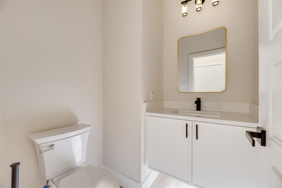 Bathroom with vanity and toilet Bathroom with vanity and toilet