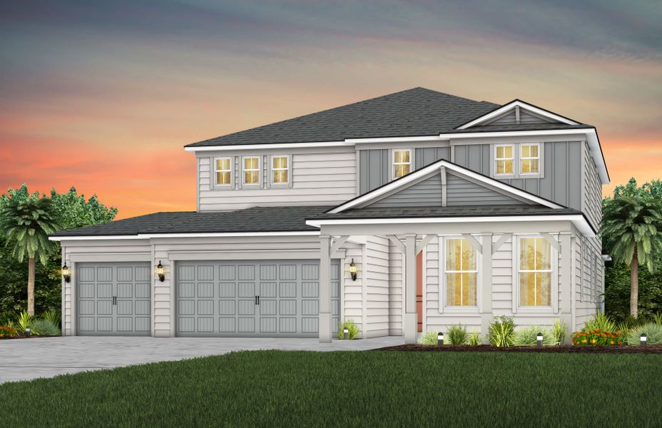 Representative exterior photo of a completed home built from the Serena by Pulte Homes in Hyland Trail, Green Cove Springs, FL (Image 2).