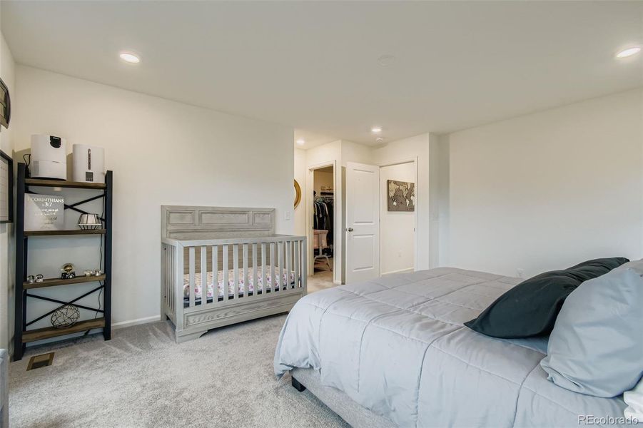 View to the en-suite and walk in closet