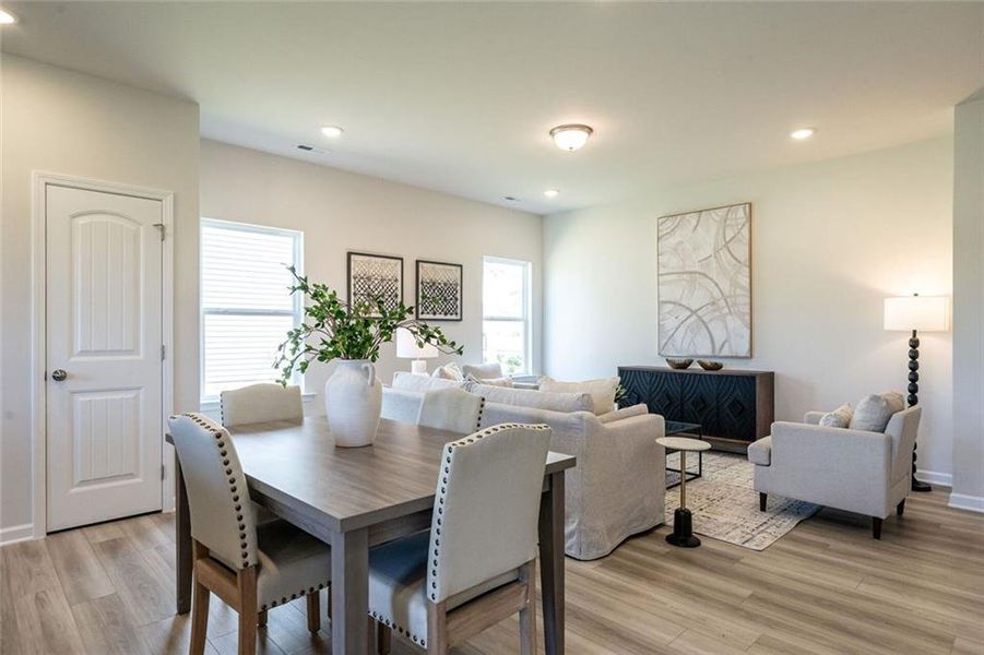 Furnished interior view inside a new home in The Andros, Dalton (Image 13).