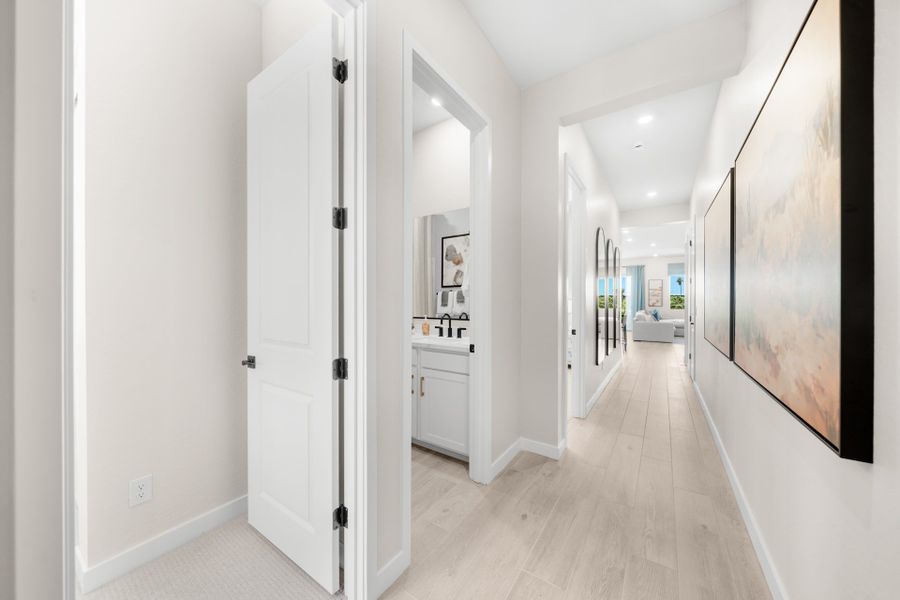 Entry into Home - Bathroom 2 | Gemini Model Home | Rialta | New homes in Mesa, Arizona | Landsea Homes