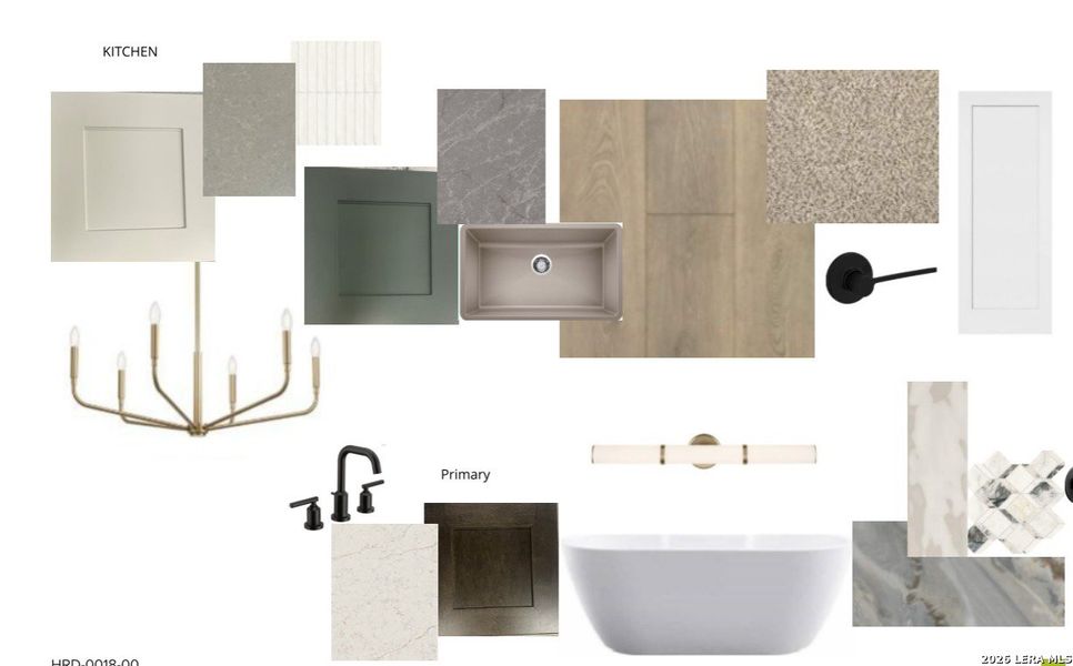 Sample of building materials used in homes in Shavano Highlands, San Antonio (Image 5).