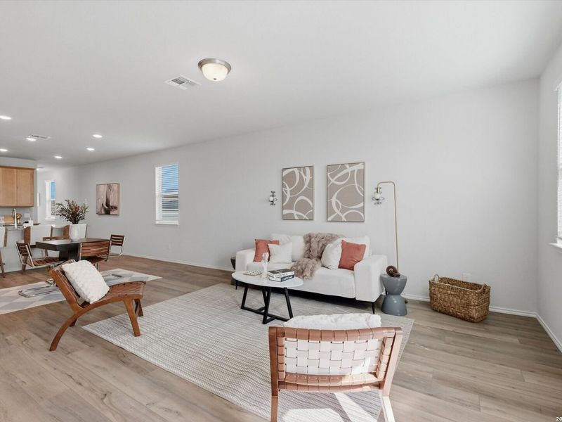 Furnished interior view inside a new home in Agave, San Antonio (Image 7).