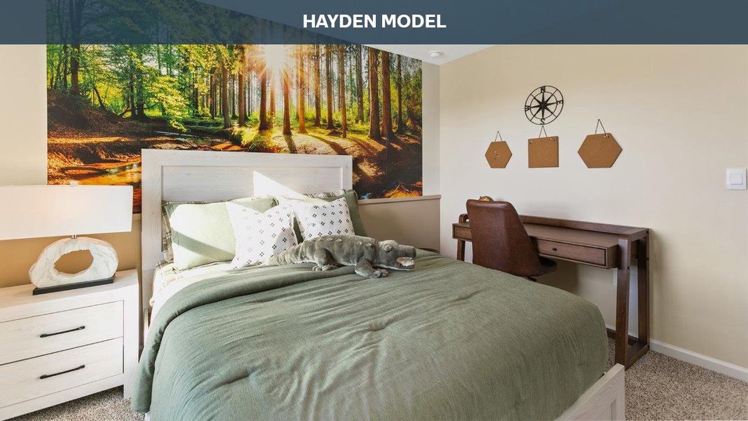 Representative furnished interior of a home built from the HAYDEN by D.R. Horton in Entrada, St. Augustine (Image 24).