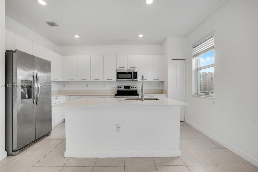 Furnished interior view inside a new home in , Miami (Image 2).