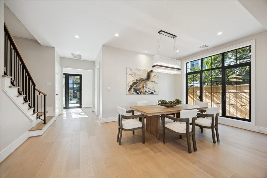 Furnished interior view inside a new home in , West University Place (Image 3).