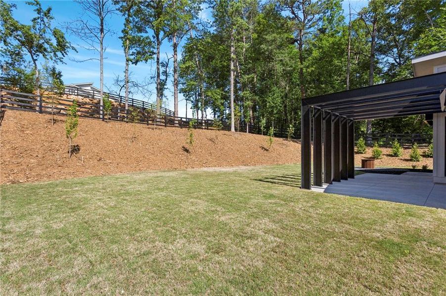 Exterior details and patio area of a home in , Marietta (Image 22).