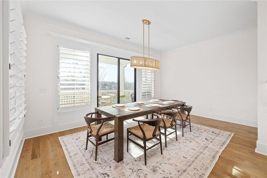 Furnished interior view inside a new home in , Dawsonville (Image 17).