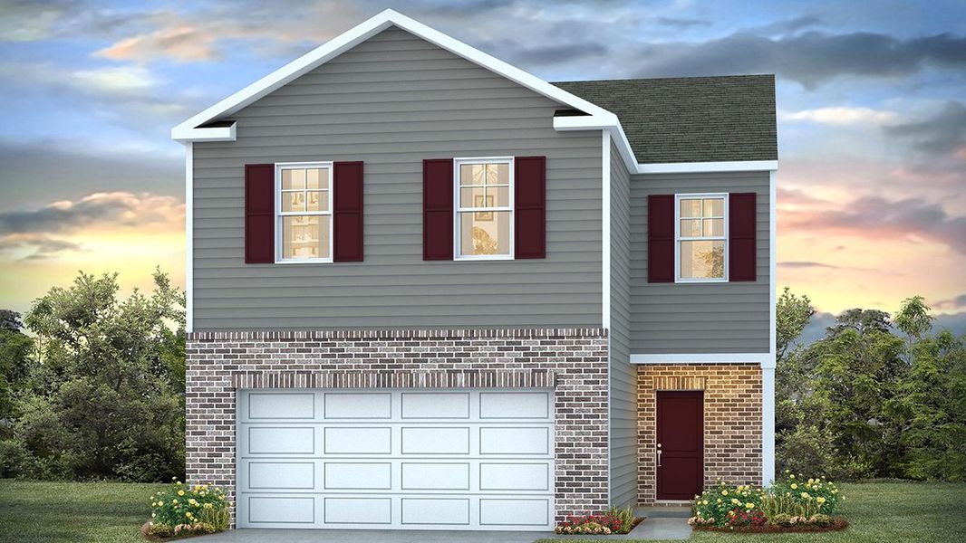 Representative exterior photo of a completed home built from the AISLE by D.R. Horton in Grand Oaks, Columbia, SC (Image 4).