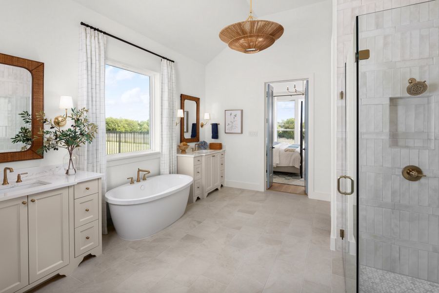 Furnished interior view inside a new home in Winding Creek, Rockwall (Image 15). Furnished interior view inside a new home in Winding Creek, Rockwall (Image 15).