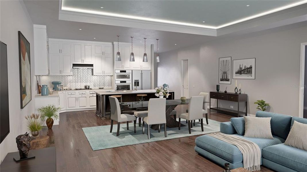 Furnished interior view inside a new home in , Port Charlotte (Image 6).