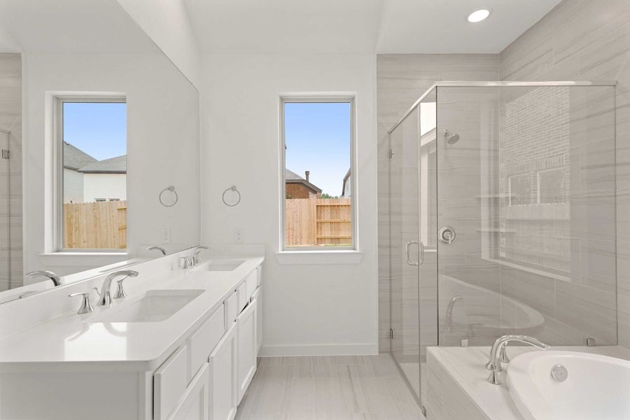 Representative Primary Bathroom - some options shown