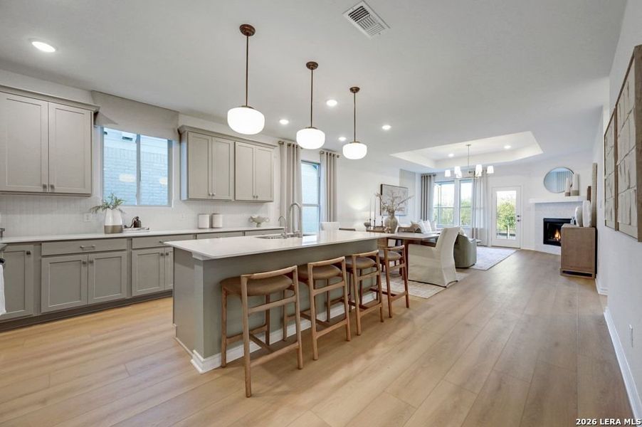 Furnished interior view inside a new home in Nopal Valley, San Antonio (Image 18).
