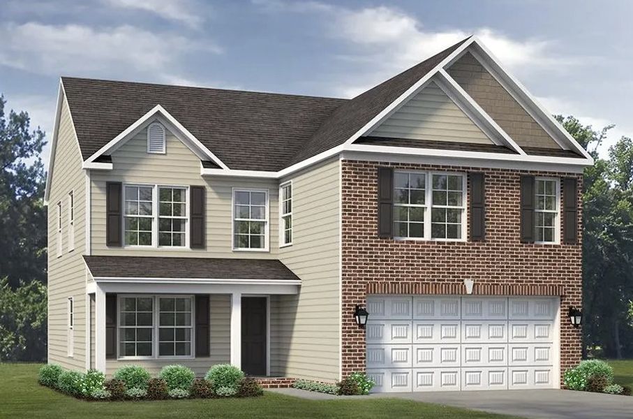 Representative exterior photo of a completed home built from the Greensboro by Keystone Homes NC in The Wilcox, Greensboro, NC (Image 29).