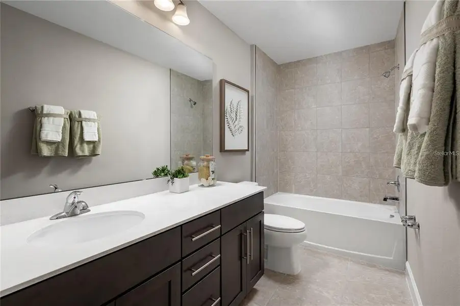 Furnished interior view inside a new home in Cedar Landings Townhomes, Leesburg (Image 6).