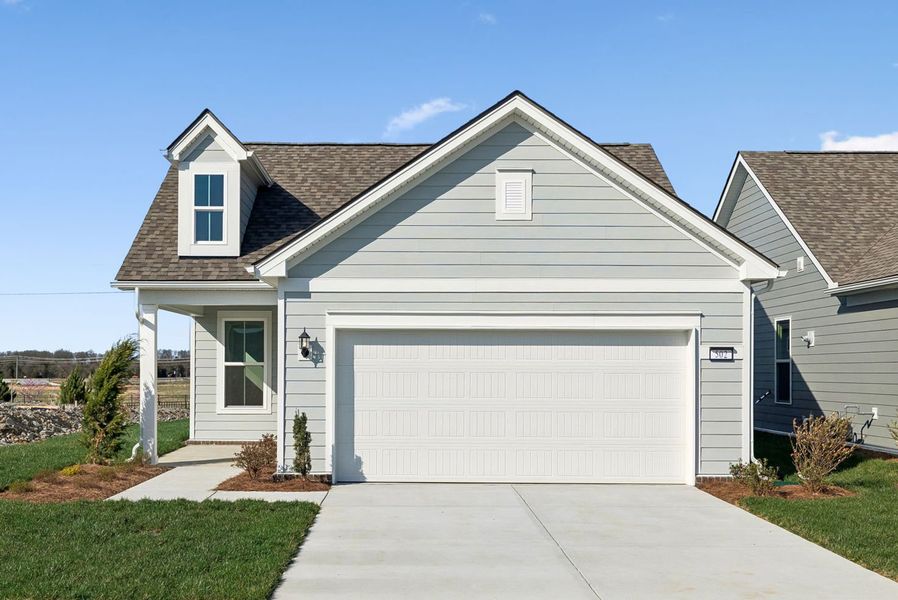 Front exterior of a new home in Del Webb Barton Village, Lebanon, TN, highlighting curb appeal (Image 26).