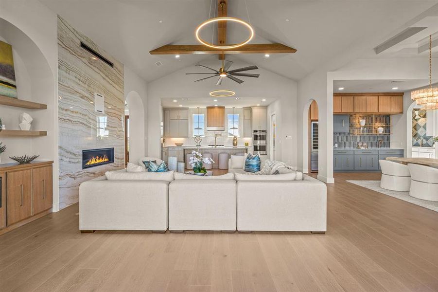 Furnished interior view inside a new home in , Northlake (Image 39).