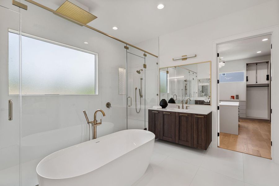 Furnished interior view inside a new home in , Houston (Image 12).