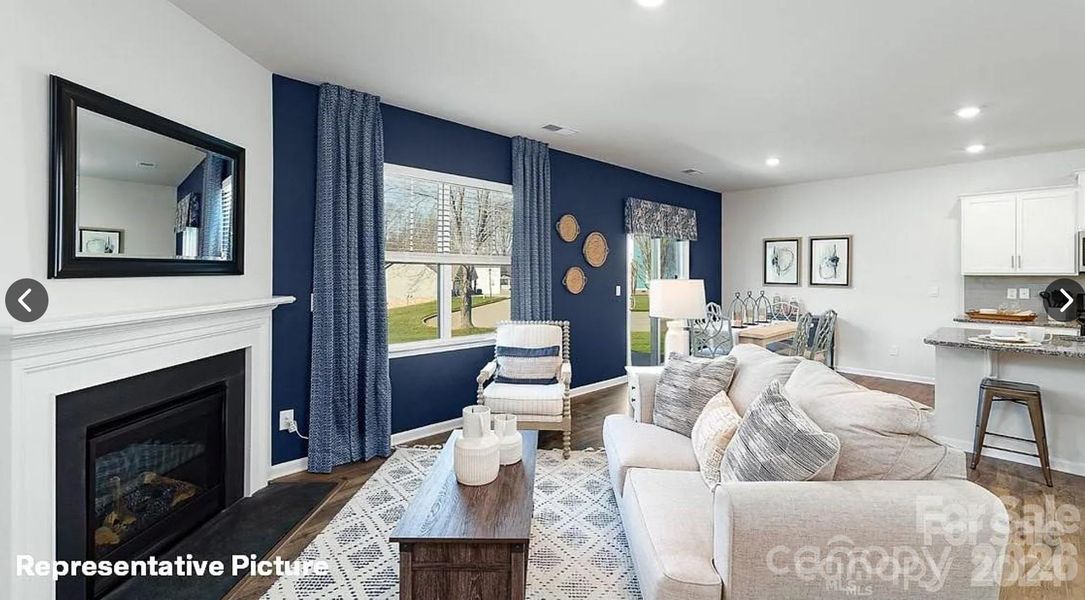 Furnished interior view inside a new home in Brinkley Ridge, Kings Mountain (Image 6).