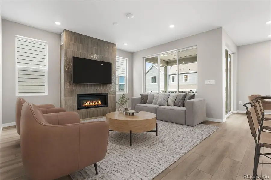 Furnished interior view inside a new home in Tribute at Lyric, Lone Tree (Image 11). Furnished interior view inside a new home in Tribute at Lyric, Lone Tree (Image 11).